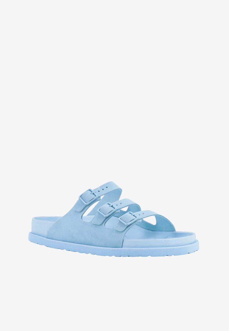 Birkenstock Florida Fresh Suede Sandals Light Blue 1024824_BLUE