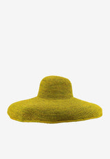 IBELIV Izy Raffia Hat Yellow IZY_ANIS