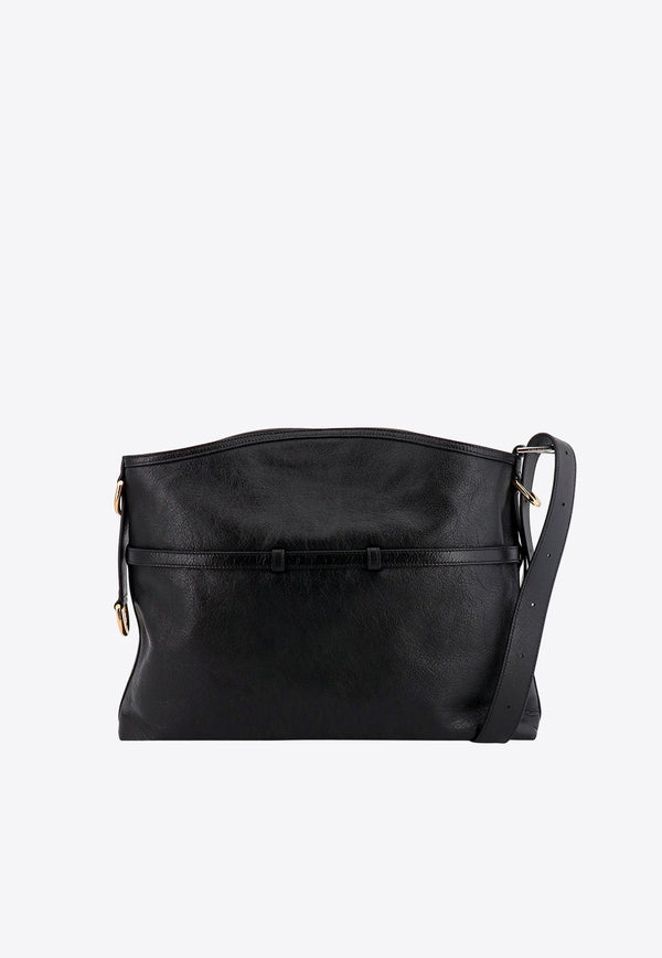 Givenchy Medium Voyou Leather Crossbody Bag Black BB50SSB1Q7_001