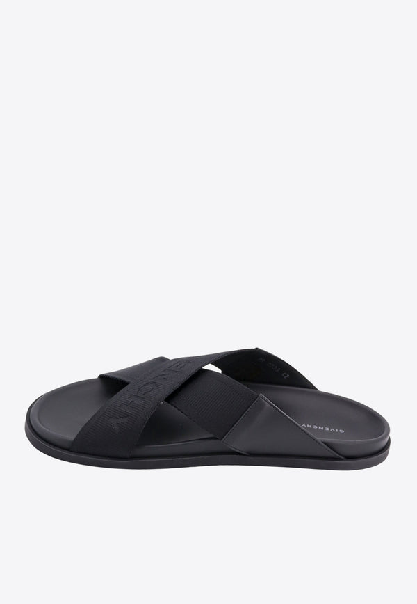 Givenchy G Plage Crossover-Strap Sandals Black BH301ZH1H5_001