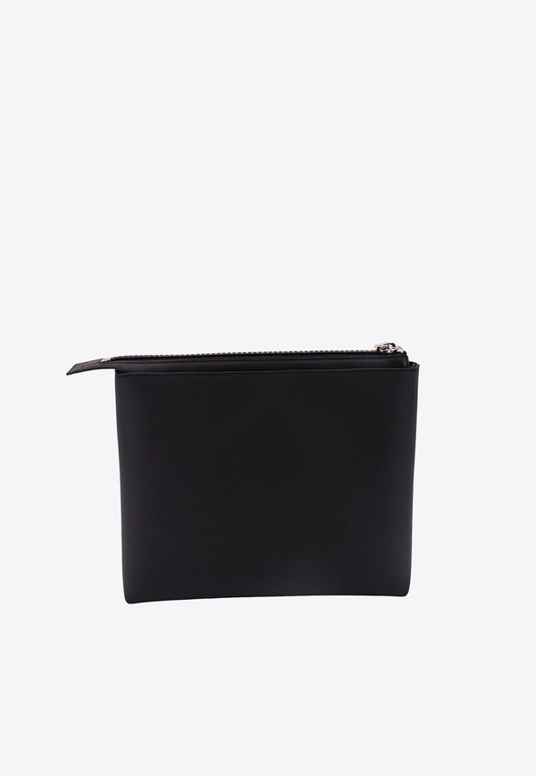 Givenchy Logo Print Canvas Pouch Bag Black BK60EAK1PH_001