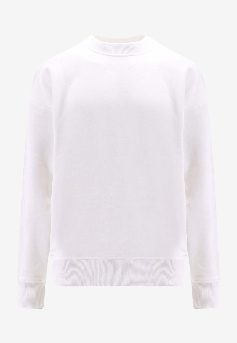 Diesel S-Rob Megoval D Embroidered Logo Sweatshirt White A113030GYCJ_141