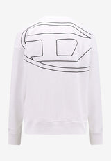 Diesel S-Rob Megoval D Embroidered Logo Sweatshirt White A113030GYCJ_141