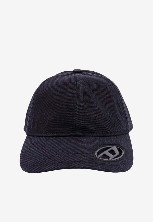 Diesel Logo Cut-Out Baseball Cap Black A113570PFAA_9XX