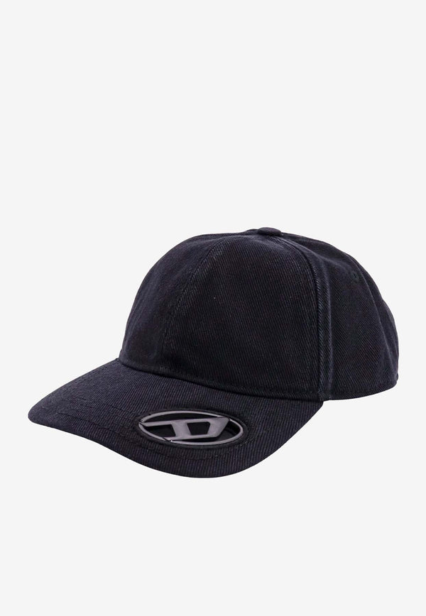 Diesel Logo Cut-Out Baseball Cap Black A113570PFAA_9XX