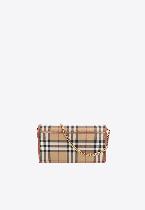 Burberry Checked Chain Flap Wallet 8070413_A7026