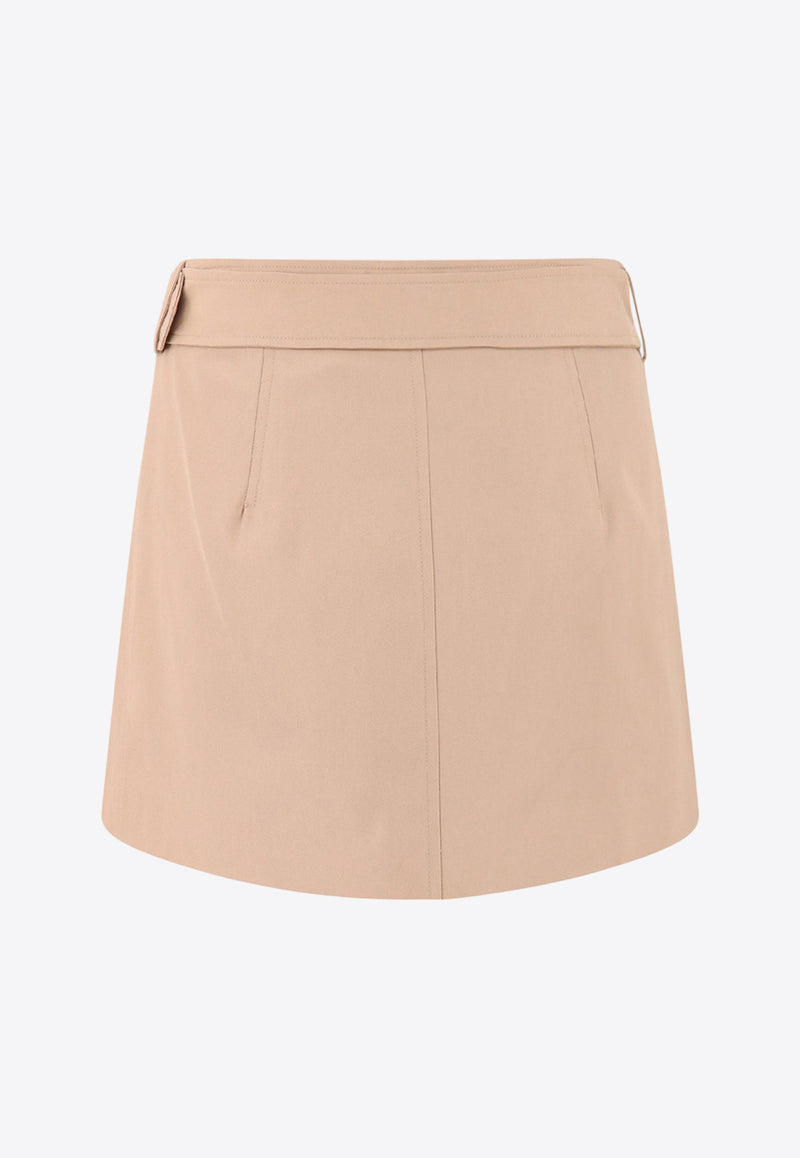Burberry Belted Mini Wrap Skirt 8071196_A7405