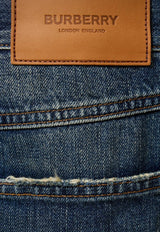Burberry Logo Patch Straight-Leg Jeans Blue 8071802_B6282