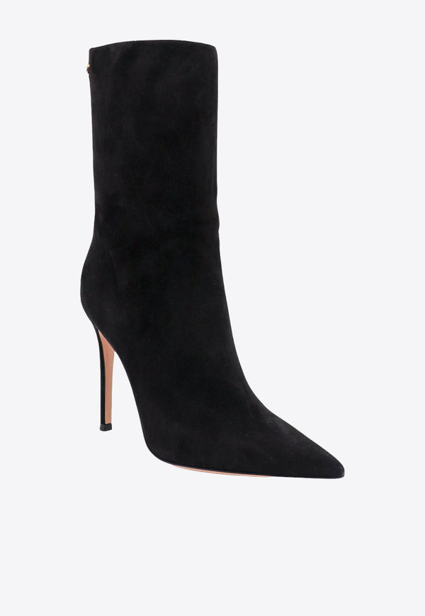 Gianvito Rossi Reus 105 Suede Ankle Boots G7300115RIC_BLACK