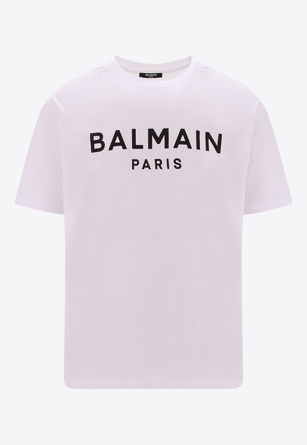 Balmain Logo Print T-shirt White BH1EG000BB73_GAB