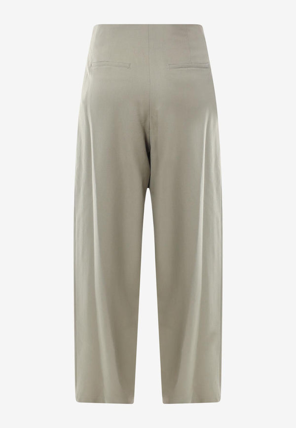 LE17SEPTEMBRE Wool Tailored Pants Green LS2331PT004EBE_BEIGE