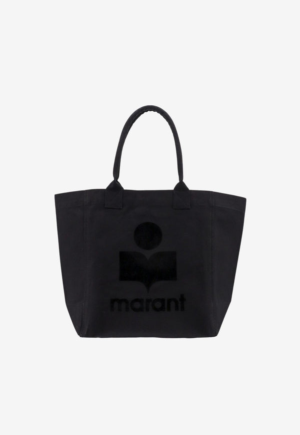 Isabel Marant Yenky Logo Embroidered Tote Bag Black PM0001FAA1X18M_01BK