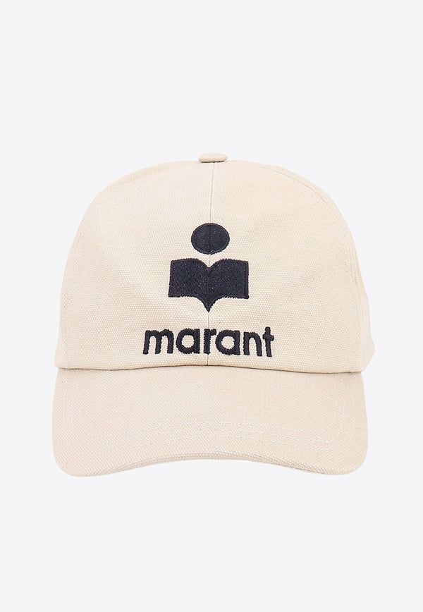 Isabel Marant Embroidered Logo Baseball Caps Beige CQ001XFBA3C05A_ECBK