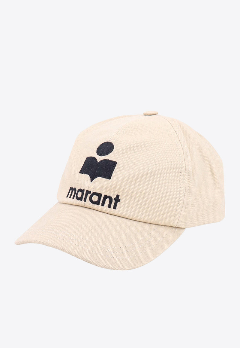 Isabel Marant Embroidered Logo Baseball Caps Beige CQ001XFBA3C05A_ECBK