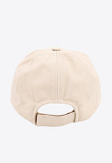 Isabel Marant Embroidered Logo Baseball Caps Beige CQ001XFBA3C05A_ECBK