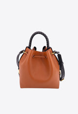 Chloé Marcie Leather Bucket Bag Brown C23AS606I31_25M