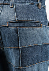Chloé Patchwork Wide-Leg Jeans C23ADP05157_4ZA