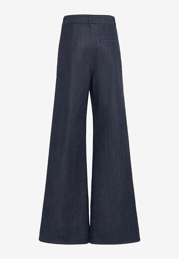 Loro Piana Basic Wide-Leg Jeans Blue FAN5471_W10U