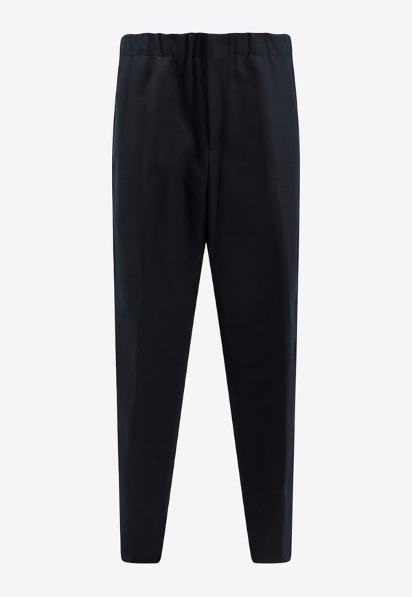 Jil Sander Straight-Leg Pressed Crease Pants Black J23KA0005J45167_001