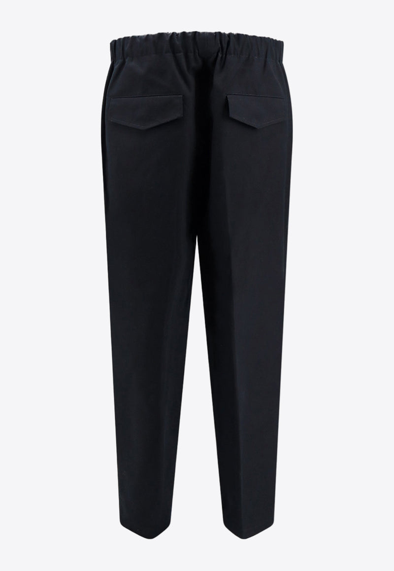 Jil Sander Straight-Leg Pressed Crease Pants Black J23KA0005J45167_001