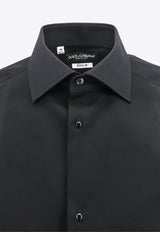 Dolce & Gabbana Long-Sleeved Formal Shirt Black G5EN5TFU5U8_N0000