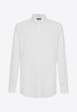 Dolce & Gabbana Long-Sleeved Formal Shirt White G5EJ0TGG826_W0800