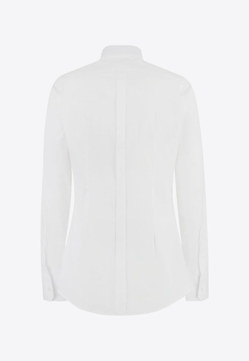 Dolce & Gabbana Long-Sleeved Formal Shirt White G5EJ0TGG826_W0800