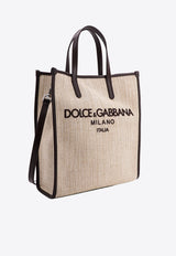Dolce & Gabbana Small Logo Canvas Tote Bag Beige BM2259AN233_80718