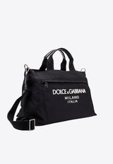 Dolce & Gabbana Logo Print Holdall Bag Black BM2125AG182_8B956