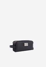 Dolce & Gabbana Logo Plaque Toiletry Bag Black BT0989AD447_8B956