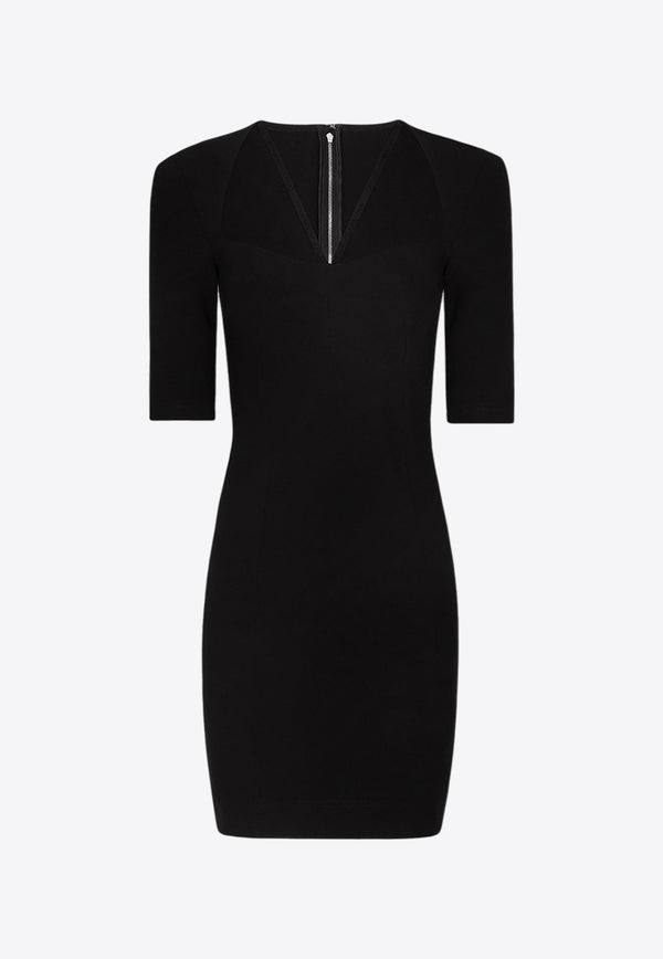 Dolce & Gabbana Mini Jersey Dress Black F6AUTTFUGKF_N000