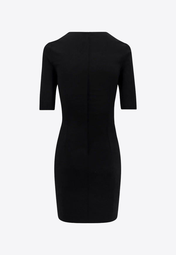 Dolce & Gabbana Mini Jersey Dress Black F6AUTTFUGKF_N000