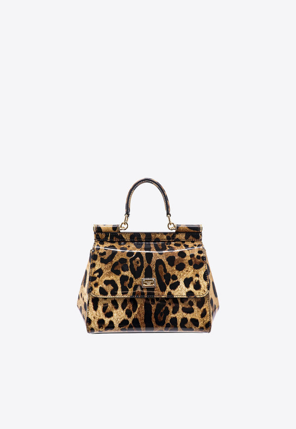 Dolce & Gabbana Medium Sicily Leopard-Print Shoulder Bag Multicolor BB6003AM568_HA93M