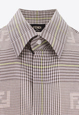 Fendi Prince-of-Wales Check Shirt in Silk FS0795AO4A_F0QZ0
