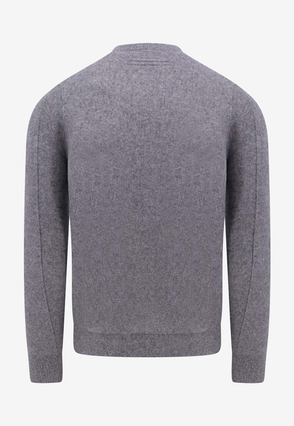 ZEGNA Wool-Blend Crewneck Sweater Gray UCB6MA6110_K95