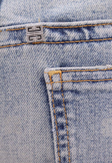 Givenchy Logo Monogram Flared Jeans Blue BW50V65Y60_452