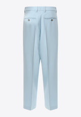 AMI PARIS Straight-Leg Tailored Pants Blue FTR508WV0026_468