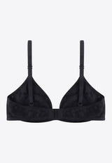 Versace Logo Jacquard Triangle Bra Black 10115891A08525_1B000