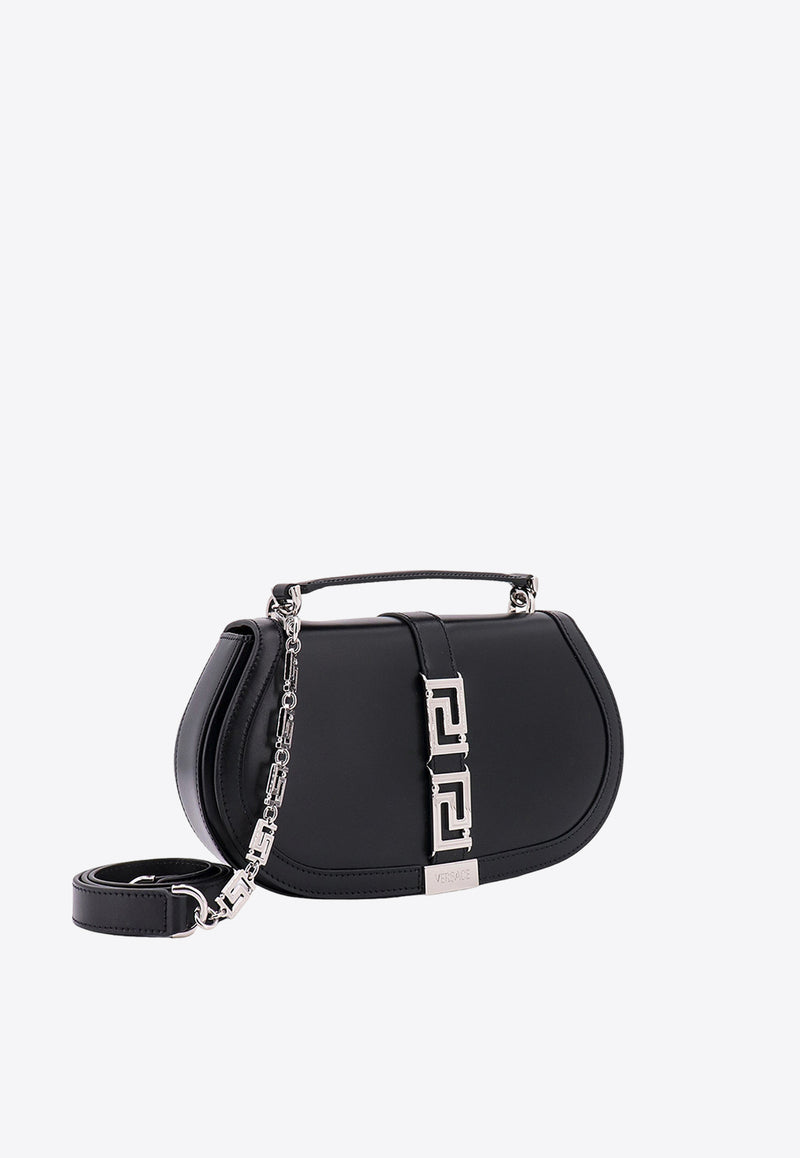 Versace Greca Goddess Leather Shoulder Bag 10111781A05134_1B00P Black