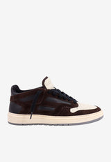 Represent Reptor Leather and Suede Sneakers Black M12043039_BROWNBLAC