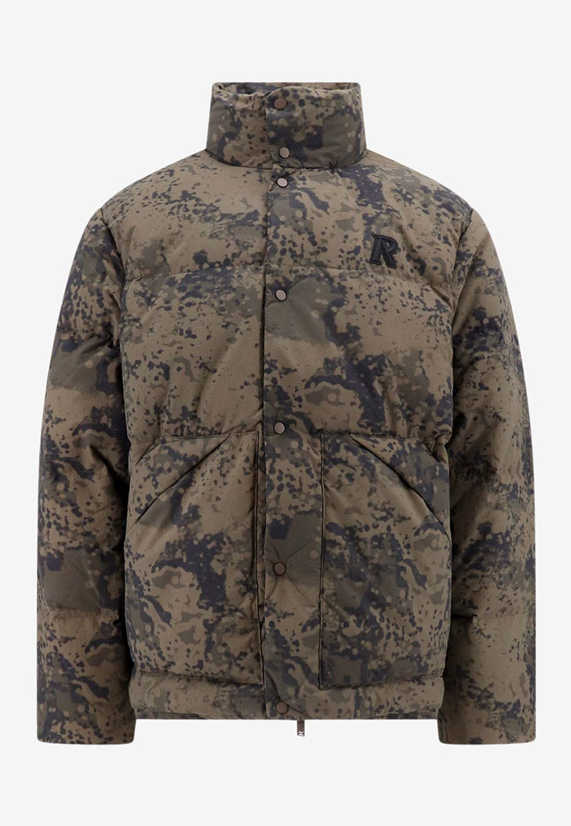 Represent Camouflage Quilted Down Jacket Green MP100211_CAMO