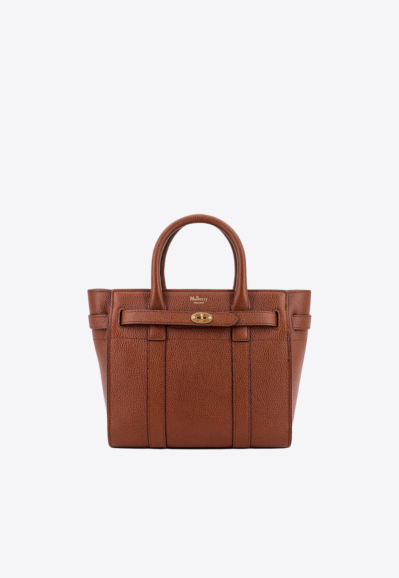 Mulberry Mini Bayswater Leather Tote Bag Brown HH8730552_G110