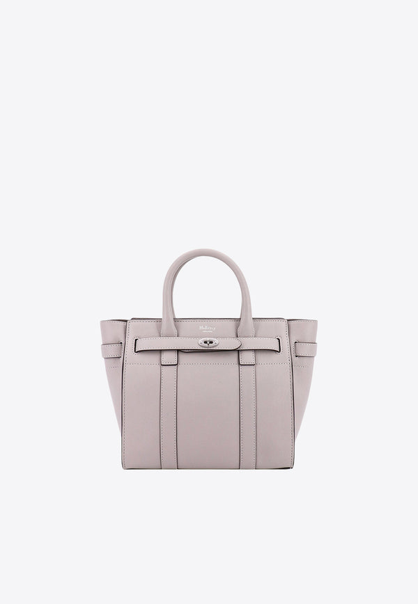 Mulberry Mini Bayswater Leather Tote Bag Gray HH9089587_C919