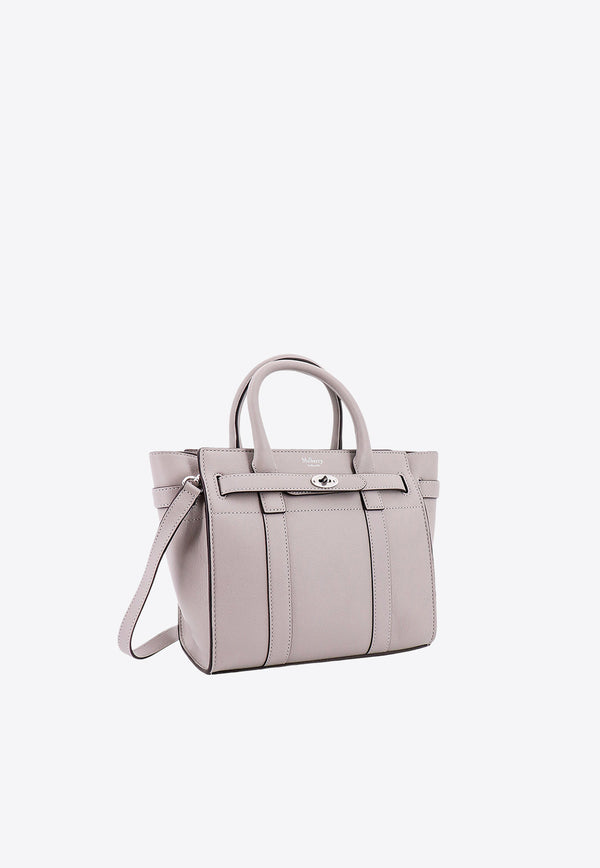 Mulberry Mini Bayswater Leather Tote Bag Gray HH9089587_C919