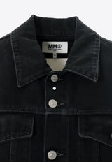 MM6 Maison Margiela Paneled Denim Jacket Black S52AM0260STZ086_961
