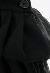 MM6 Maison Margiela Asymmetric Pleated Mini Skirt Black S52MC0002S53961_900