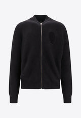 MM6 Maison Margiela Knitted Zip-Up Jacket S52AM0271S18298_900 Black