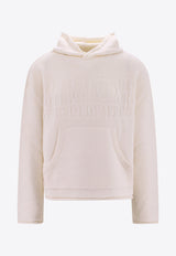 MM6 Maison Margiela Logo Jacquard Hooded Sweater White S52GP0150S18286_100J