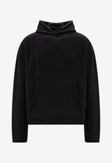 MM6 Maison Margiela Logo Jacquard Hooded Sweater Black S52GP0150S18286_900J