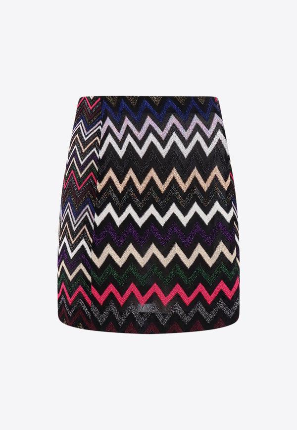 Missoni Zigzag Knit Mini Skirt Multicolor DS23WH08BR00OY_SM8WK